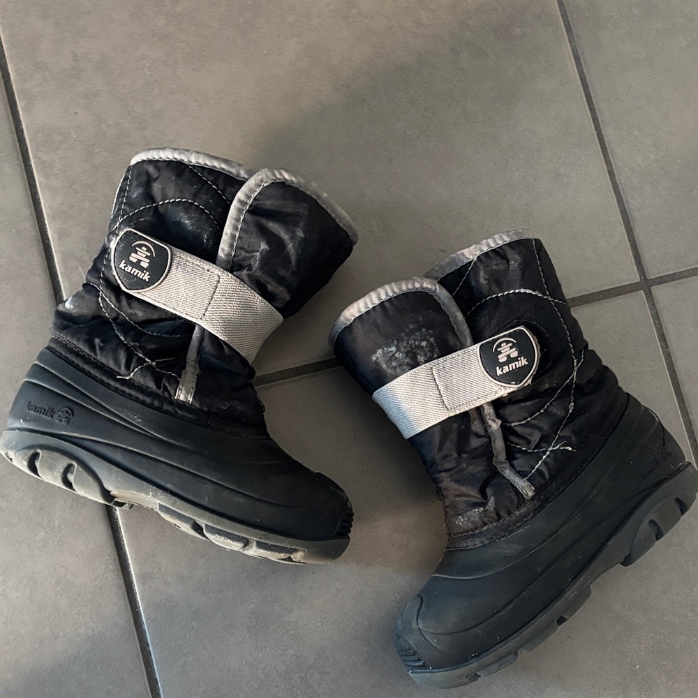 Kamik Black and Gray Snow Boots